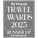 Runner up Telegraph travel awards 2023